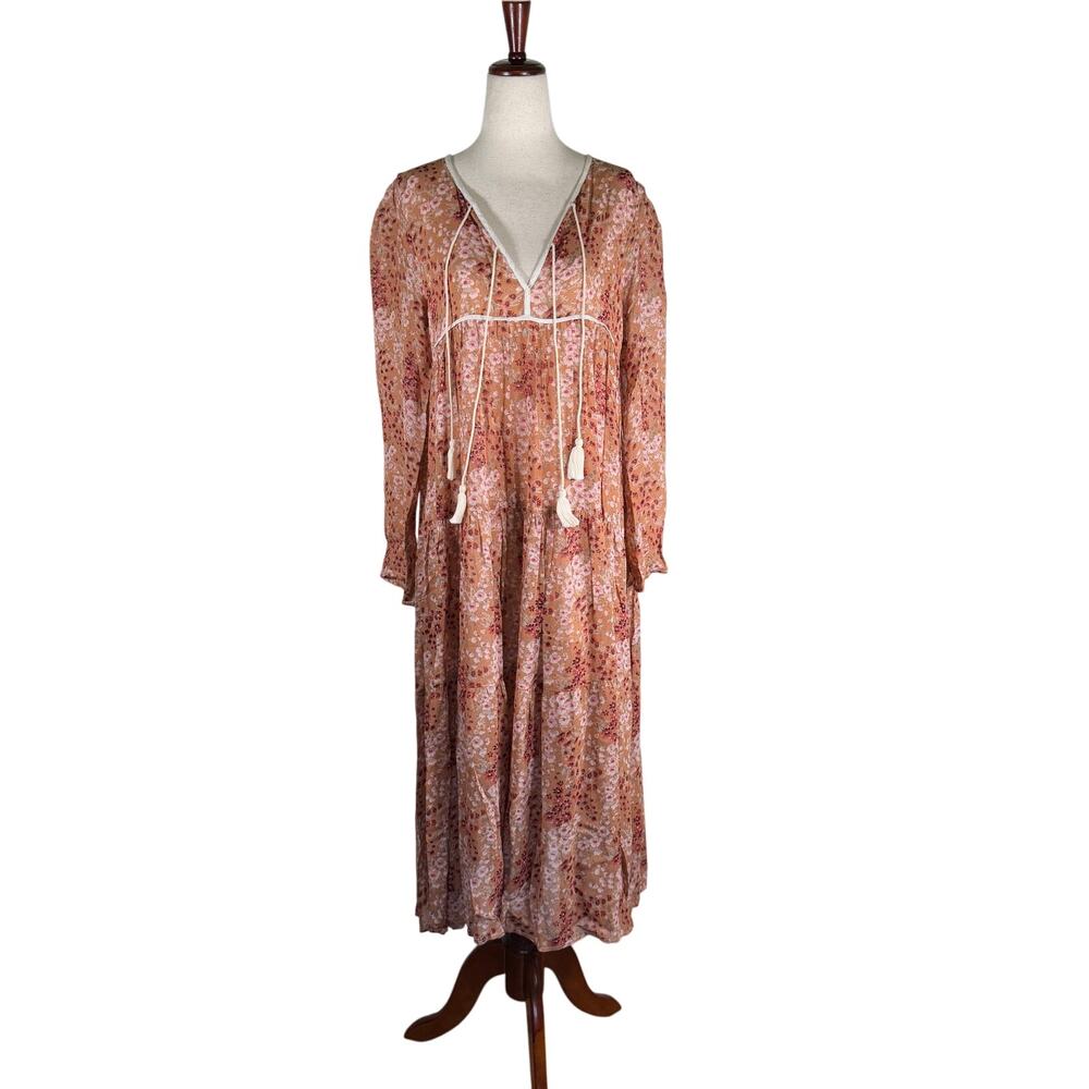 Christy Dawn Paloma Tassell Rustic Floral Dress Size XS/S